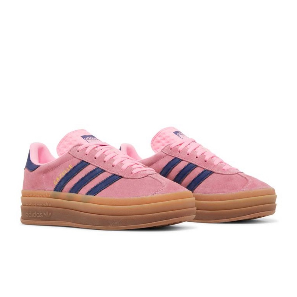 Adidas women’s Gazelle Bold Pink Glow Gum sneakers
